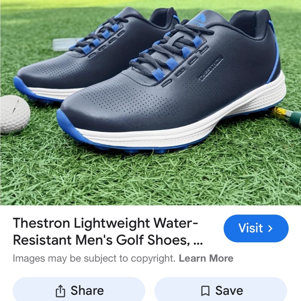 NWOB Thestron men Golf Shoes Professional Sneakers Outdoor Golfing Footwear 11.5 - Picture 2 of 10